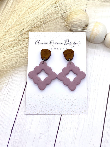 Lavender Clay earrings