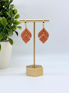 Orange Bella Clay earrings